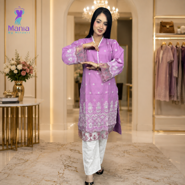 Rose Petal // Chikenkari Work Embroidery Work Cotton Fabric // Co-Ord’s 2PCS Set