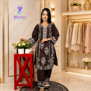 Imperial Mix // Premium Embroidery Work Cotton Fabric // Co-Ord’s 2PCS Set