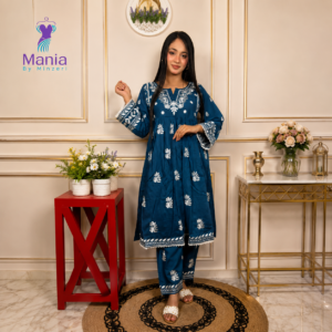 Midnight Blue // Round Frock Cotton Fabric // Co-Ord’s 2PCS Set