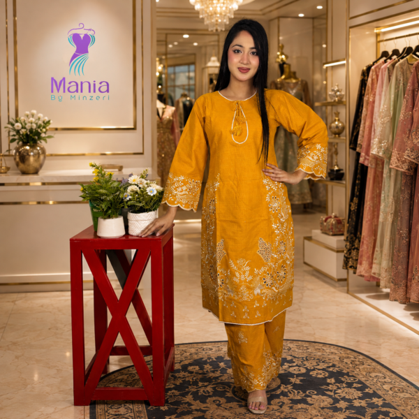 Sunshine Pearl // Soft U-Cut Slub Cotton Fabric // Co-Ord’s 2PCS Set