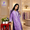 Lavender Majesty // All Over Embroidery Work Slub Cotton Fabric // Co-Ord’s 2PCS Set