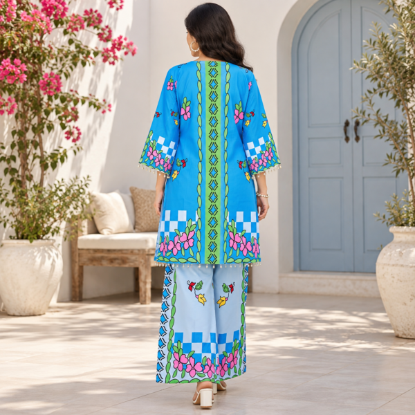 ChatGPT Image Sep 19, 2026, 02_02_06 PM Sky Blue Multicolor Printed Co-ord Set for Women
