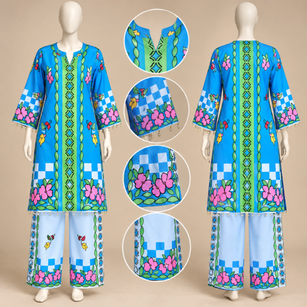 ChatGPT Image Sep 19, 2026, 02_03_43 PM Sky Blue Multicolor Printed Co-ord Set for Women